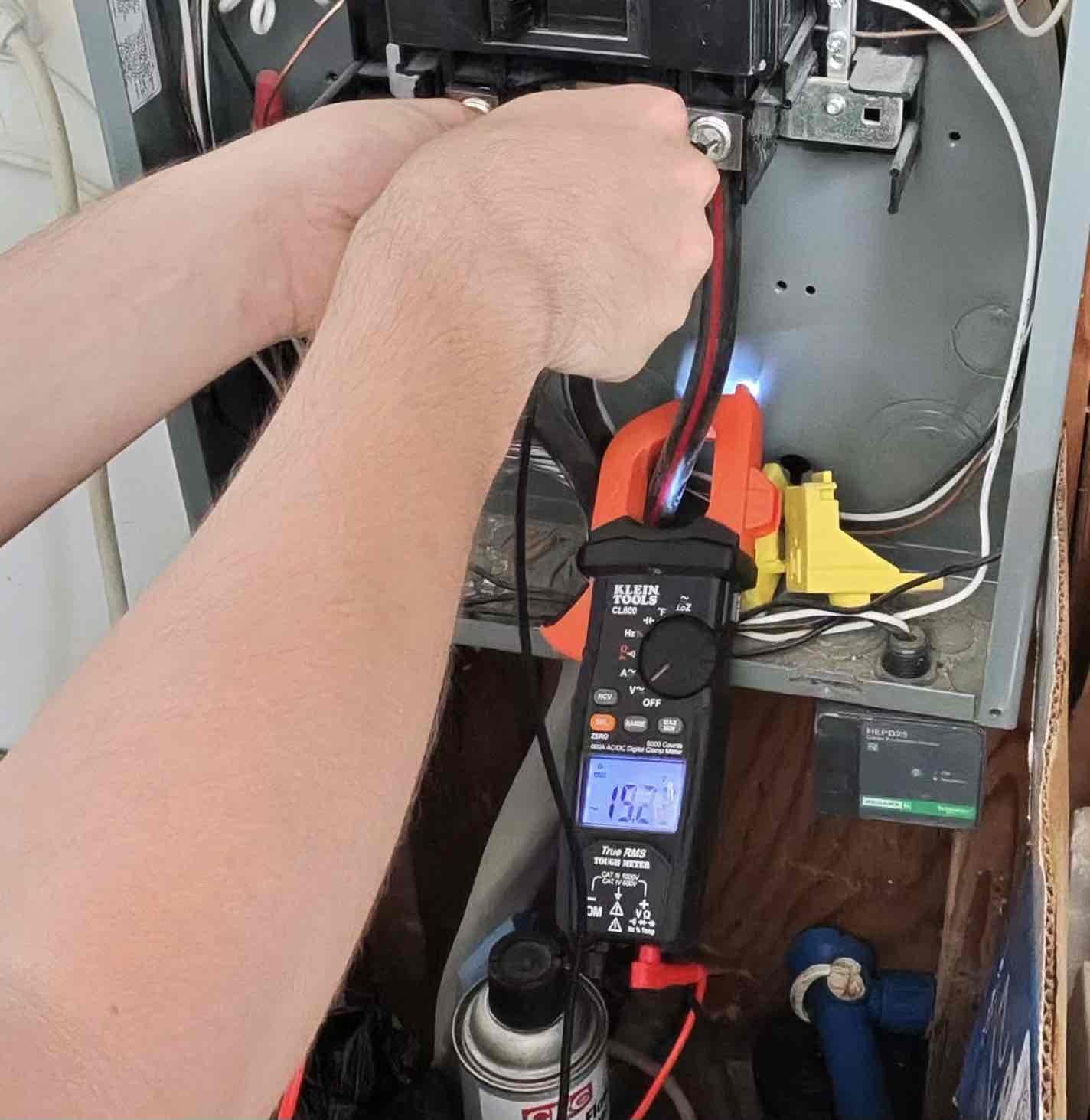 Customer experiencing issues with loss of power to various lights/equipment in home. When we initially arrived all voltage readings were normal. After a a few minutes of trouble shooting the re occurring issue happened and some further test were done. It was then determined that the panel was losing a leg fed from the utility meter. Advised customer to contact utility provider to correct issue