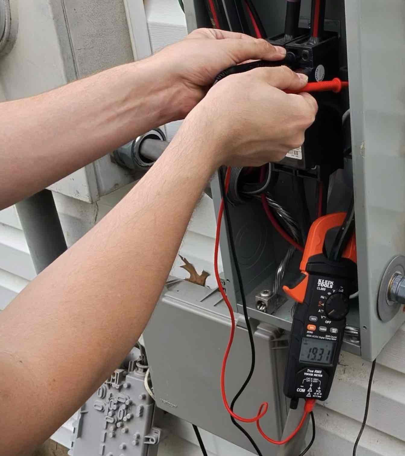 Customer experiencing issues with loss of power to various lights/equipment in home. When we initially arrived all voltage readings were normal. After a a few minutes of trouble shooting the re occurring issue happened and some further test were done. It was then determined that the panel was losing a leg fed from the utility meter. Advised customer to contact utility provider to correct issue