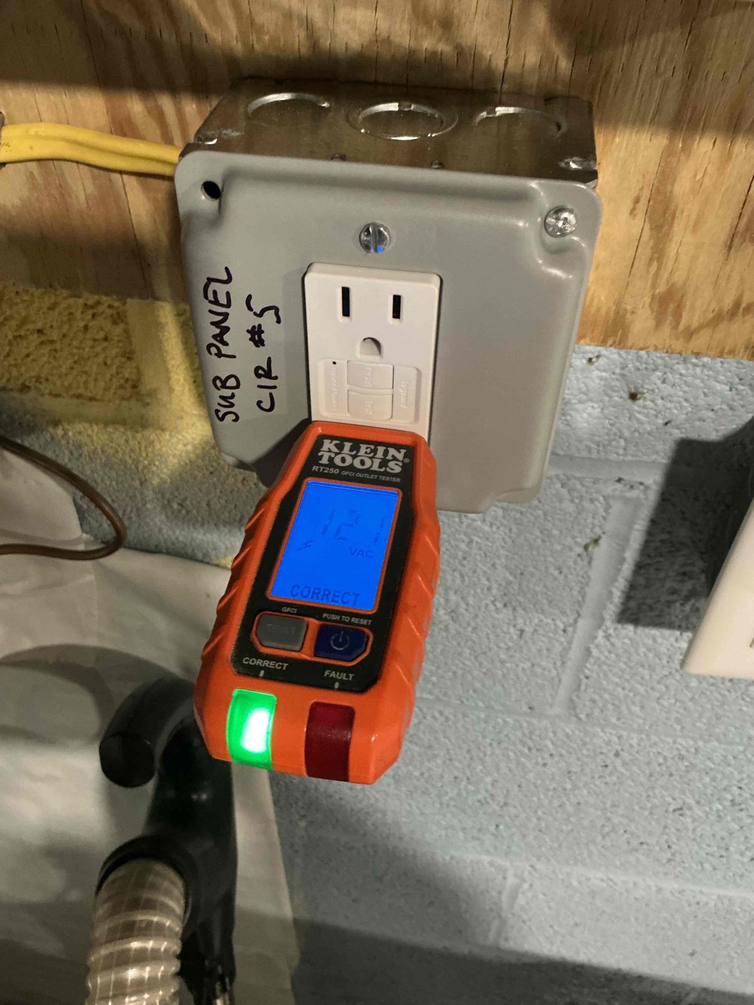 For this call, I came out for our Annual maintenance check up as well as customer requested work. Overall the main electrical system was in good condition meeting today’s minimum safety requirements. I completed the replacement of (2) light fixtures,  (2) WRTR GFCI and in use covers and the addition of a new dedicated 20A GFCI in the basement under the panel. I also provided an estimate for lighting updates to be done on our next visit. Customer it to purchase (2) flood lights with motion sensor and photocell for her driveway to illuminate when coming and going as needed without worrying about having to manually control the lights. I am to provide an addition estimate after doing some home work on a landscape logging package for the front walkway with a plugin transformer and smart plug that can be paired with a wireless switch, as well as a motion sensing light for the interior of the garage over the step down. Customer planning for this work to be done late May/early June. 

Replace 