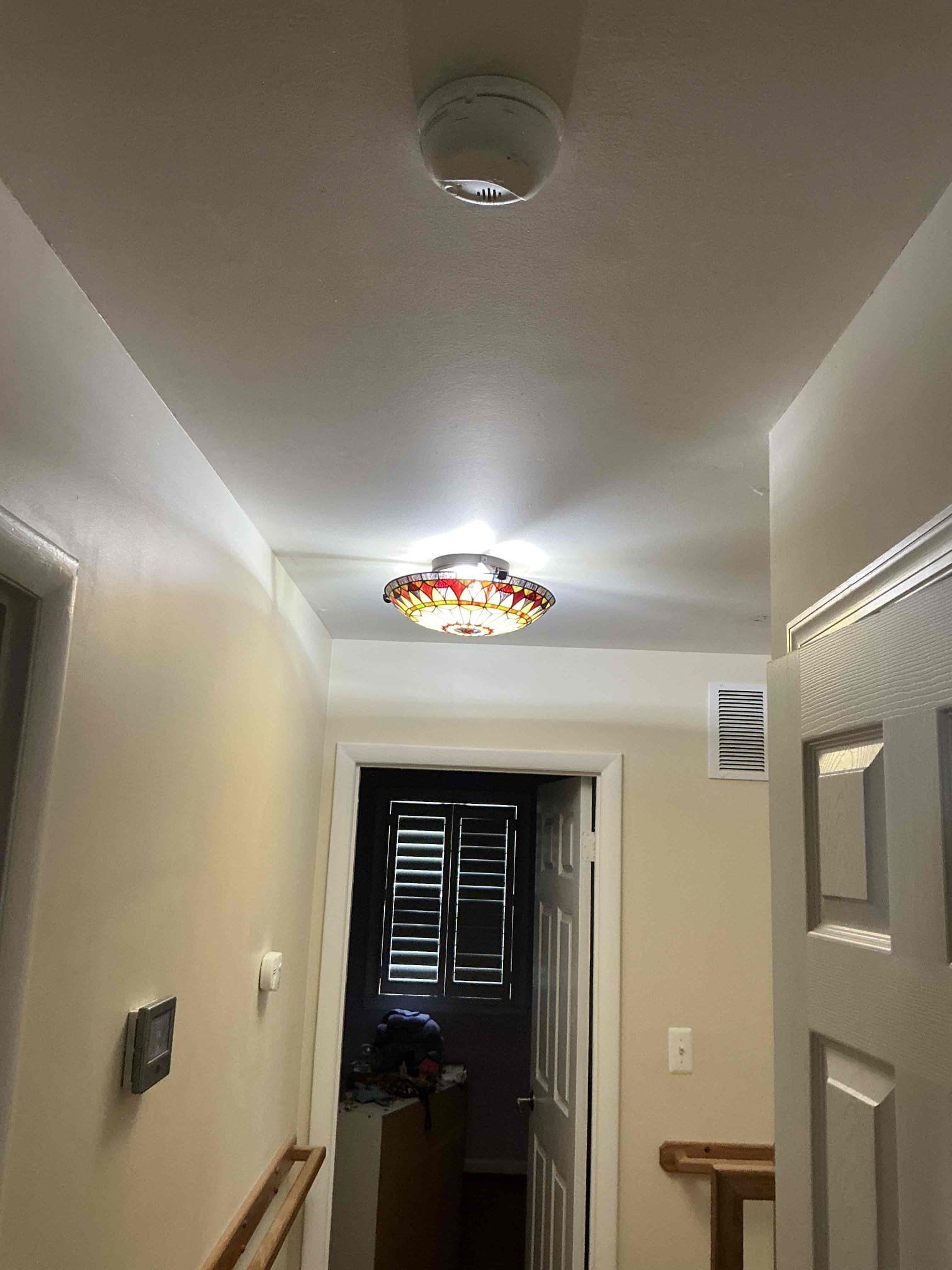 For this call, I came out for our Annual maintenance check up as well as customer requested work. Overall the main electrical system was in good condition meeting today’s minimum safety requirements. I completed the replacement of (2) light fixtures,  (2) WRTR GFCI and in use covers and the addition of a new dedicated 20A GFCI in the basement under the panel. I also provided an estimate for lighting updates to be done on our next visit. Customer it to purchase (2) flood lights with motion sensor and photocell for her driveway to illuminate when coming and going as needed without worrying about having to manually control the lights. I am to provide an addition estimate after doing some home work on a landscape logging package for the front walkway with a plugin transformer and smart plug that can be paired with a wireless switch, as well as a motion sensing light for the interior of the garage over the step down. Customer planning for this work to be done late May/early June. 

Replace 