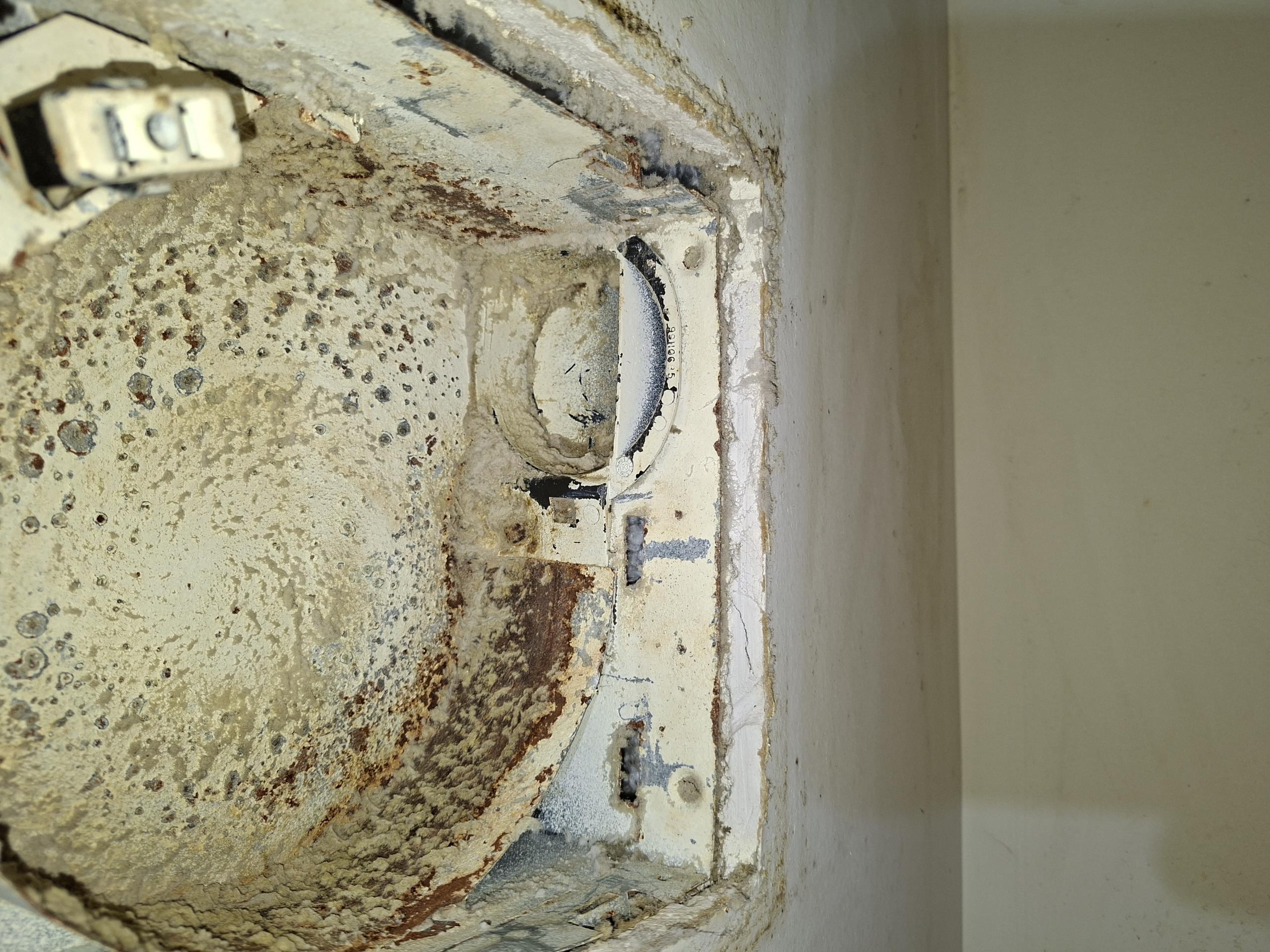 Replace bathfan with Panasonic Whisper bathfan. Includes Haas and Sons VIP Membership.

Called out today to investigate a bathfan that was making a loud noise. Customer brought me to the fan, which when turned on was very loud, comparable in tone to a jet engine, that could be heard all throughout the house. Opening up the fan, I saw that a previous company had replaced the motor, but not the housing. Looking at the louvres, I saw a significant build up of dust and rust, that appeared to prevent the louvres from opening fully, causing the sound. Continuing with my safety assessment, I went down to the panel. There, I saw multiple multiwire branch circuits not on the correct two pole breakers, and double tapped neutrals, which could result in overheating. I also saw no surge protection. 

I brought these issues to the customers attention, who then directed me to outside lights that were not working. Fixtures appeared to be at least 15-20 years old, many without bulbs or having broken on