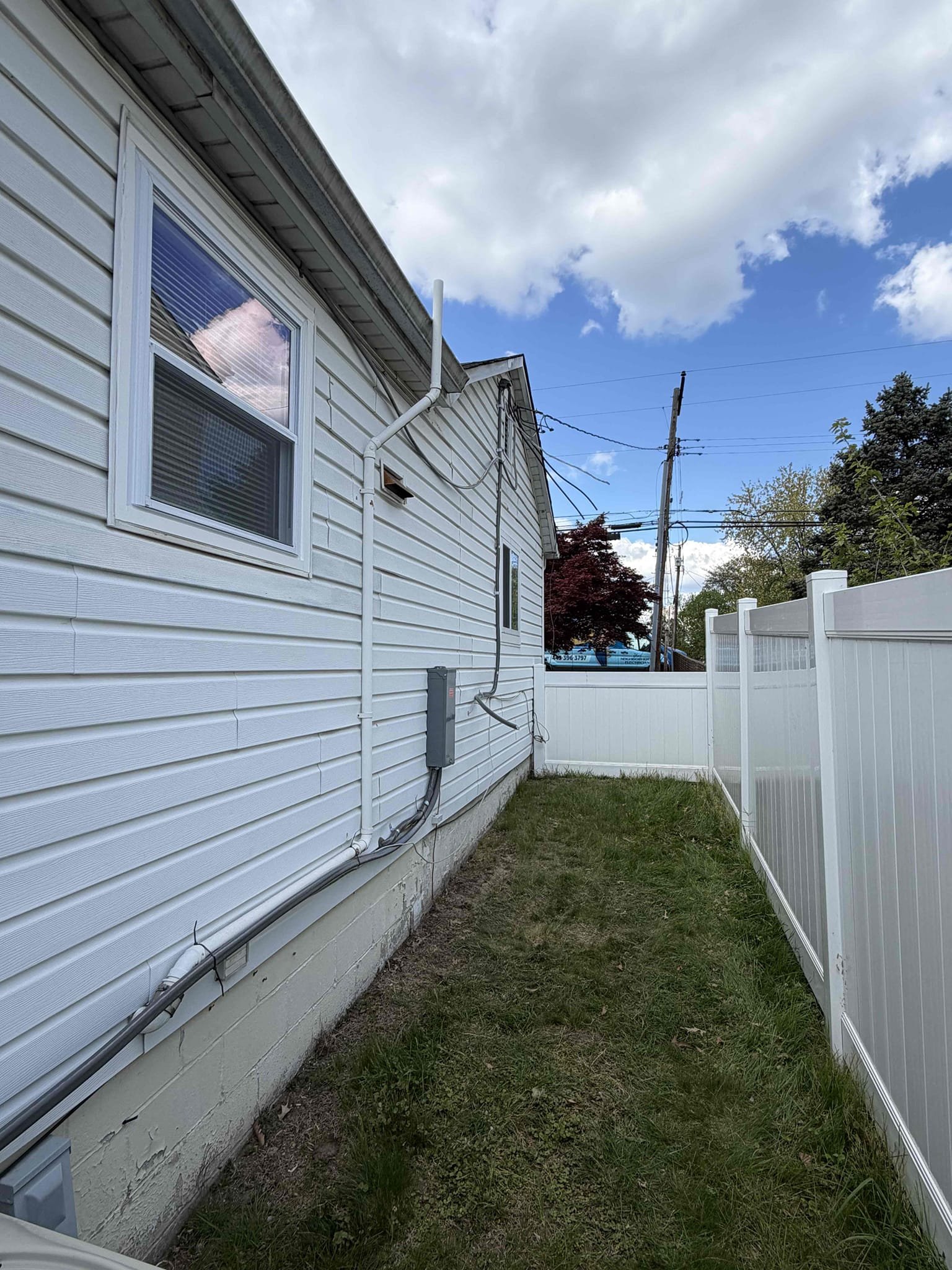 Replace existing 100A overhead service to meet minimum safety standards including: 

200A Main Breaker Panel in place of existing main and sub panel 
200A Service Disconnect 
Weather head and 4/0 Line/Load Service Cable Replacement sized for 200A Service 
All new breakers sized appropriately for circuits they are serving 
Whole Home Surge Protection 
Update Main Ground Electrode System 
Cold water bond at Main water shutoff
Hot/cold water bond at water heater 
Panel GFCI 
Permit and BGE Coordination included 
