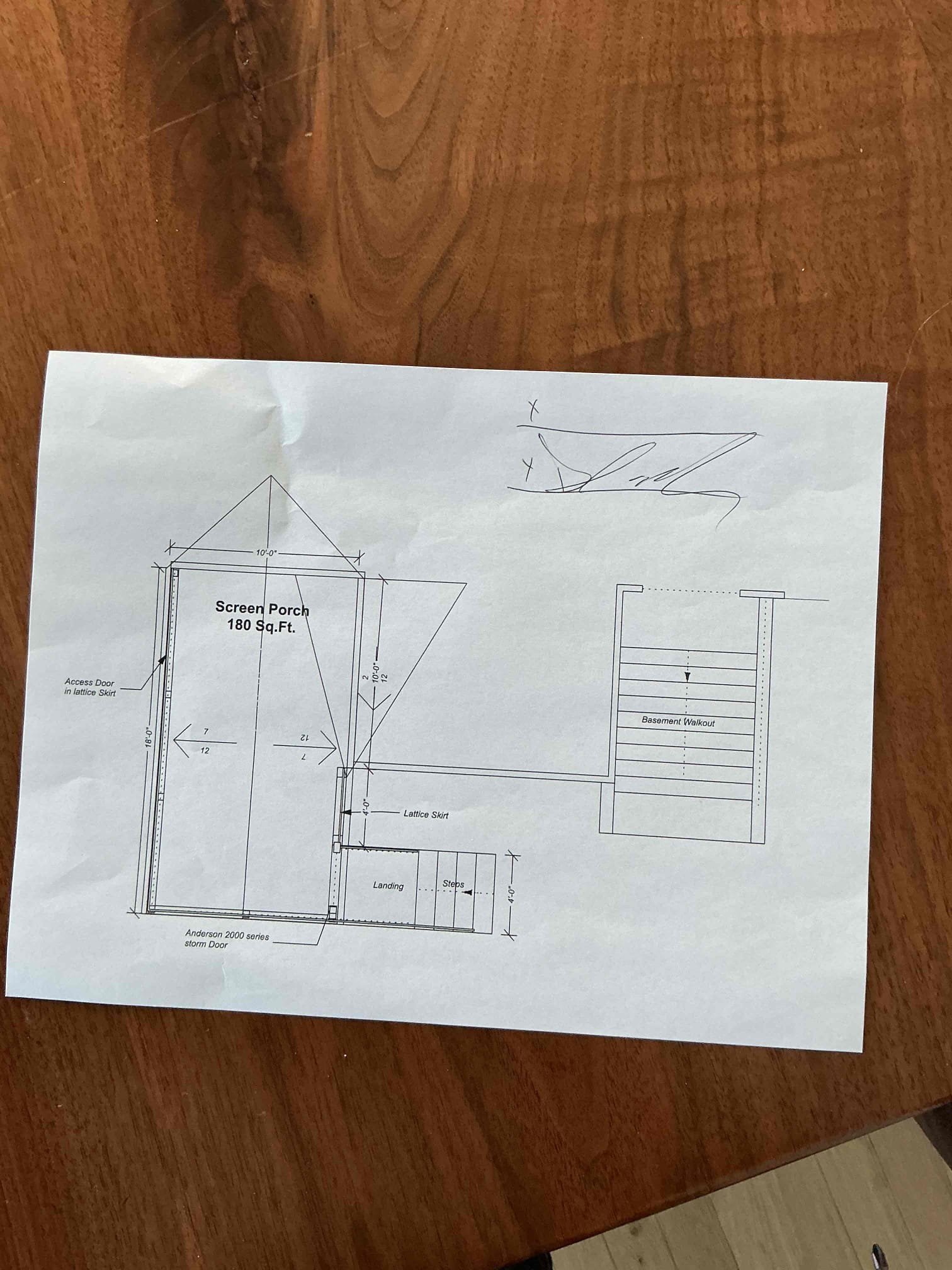 For this job, I came out to provide an estimate for future screened in porch additions being wiring and installation of exterior lighting on the outside of porch at back stairs with a switch to be installed at back door, wiring , fan box and installation of ceiling fan on porch as well as adding a receptacle at the top corner of porch for string lighting. Additionally, noticed no whole home surge protection in the main panel, so I included an option with the installation of the surge protector. 