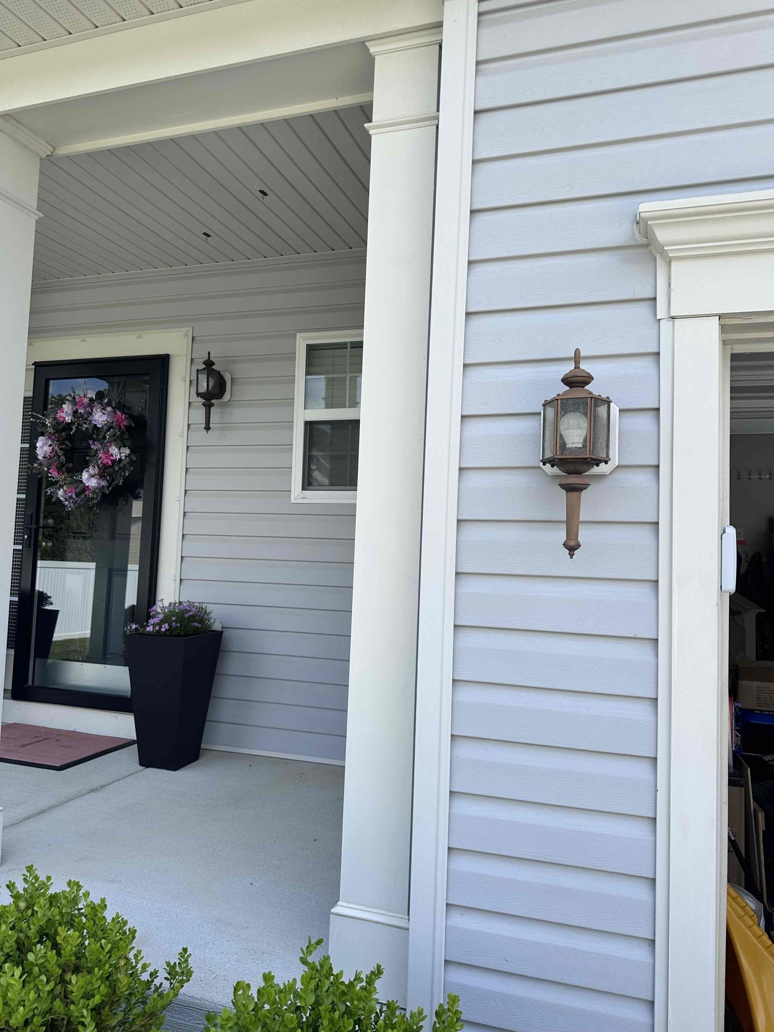 Todays visit was for writing a solution to remove and replace 4 exterior light fixtures, and 1 post light fixture.