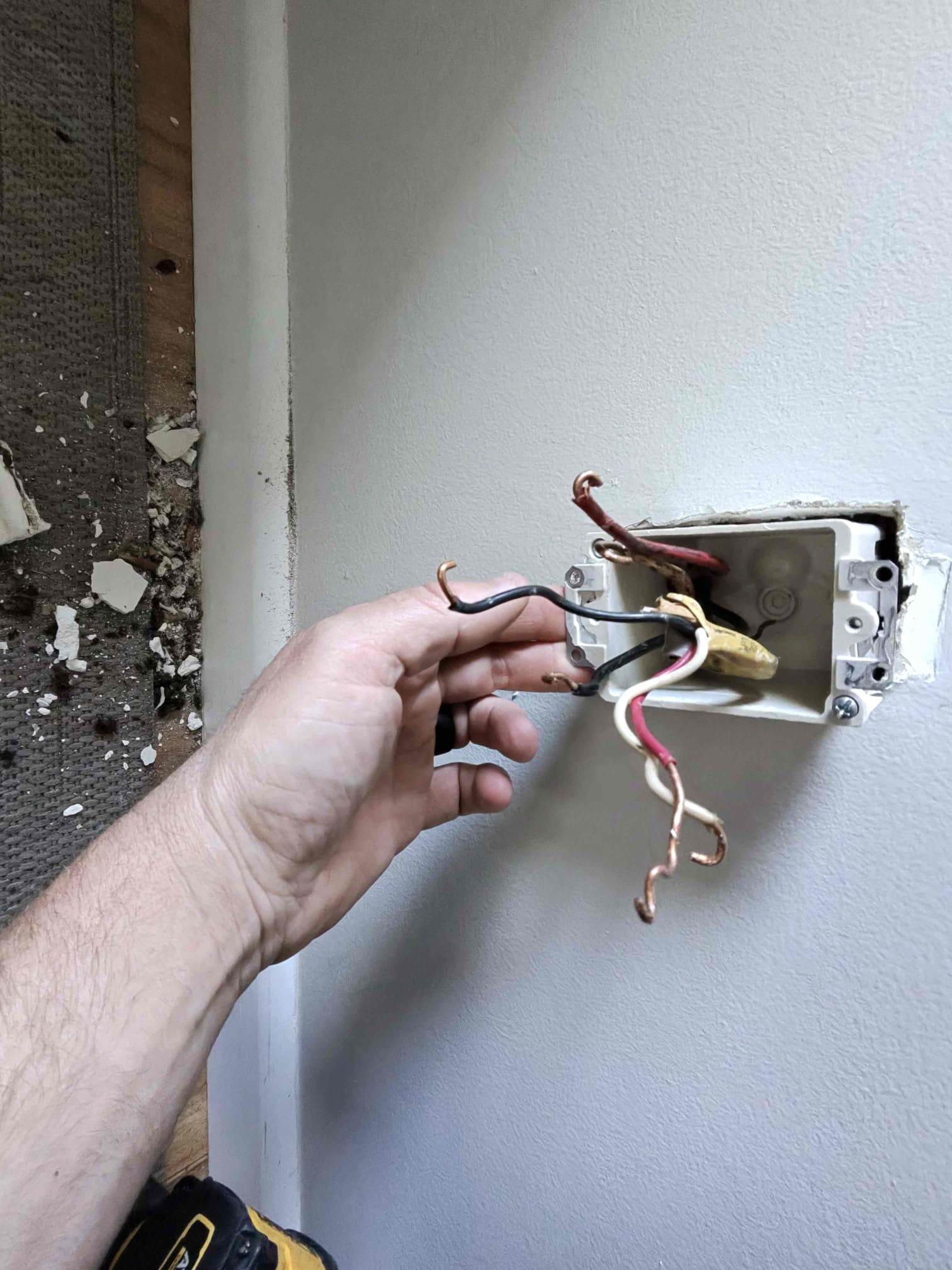 This estimate will include replacing 3 outlets, replace/repair two boxes, replace improper circuit breakers with a new 2 pole breaker to account for the multi wire branch circuits