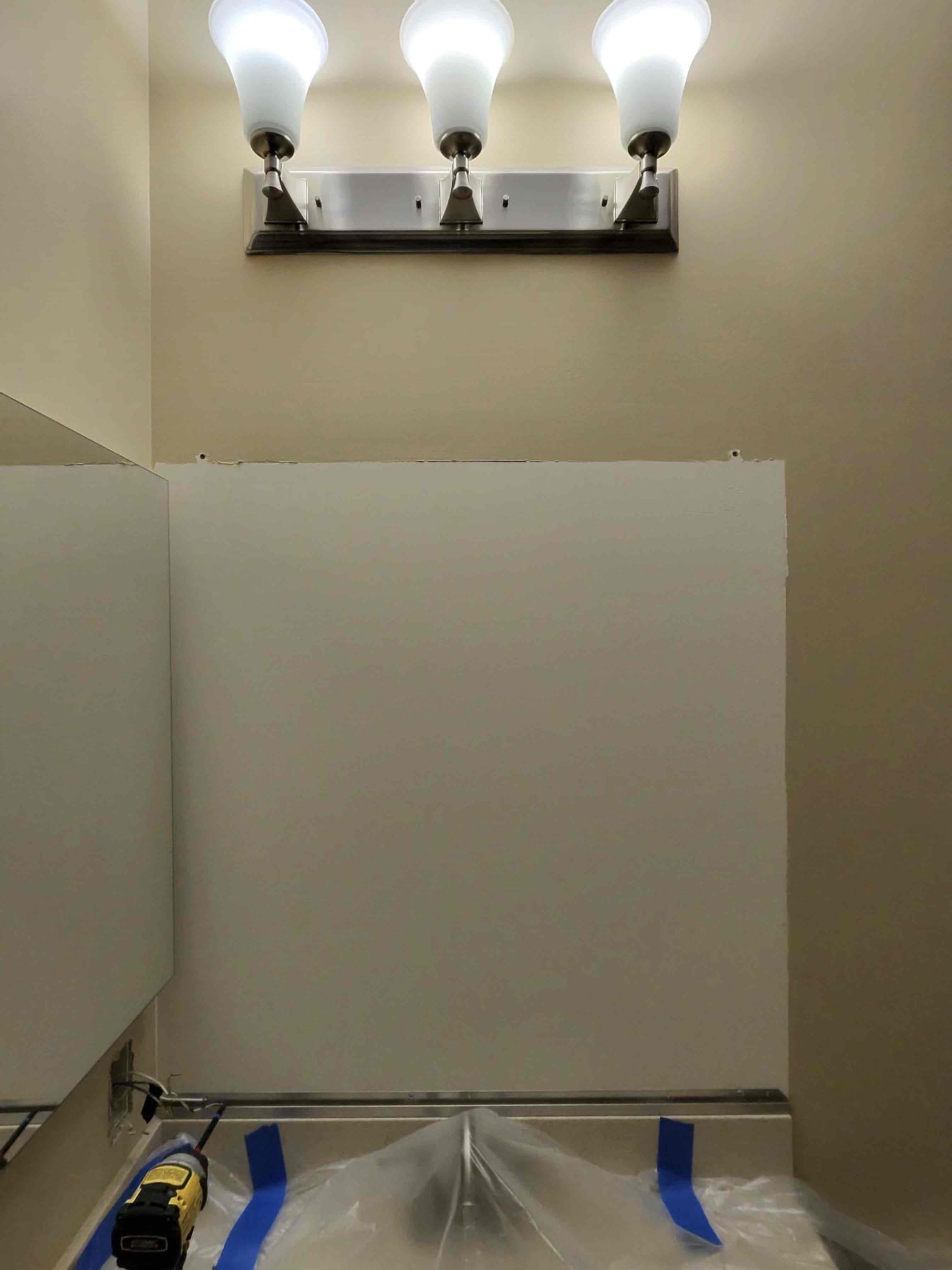 Install receptacle for bidet located in hallway bathroom