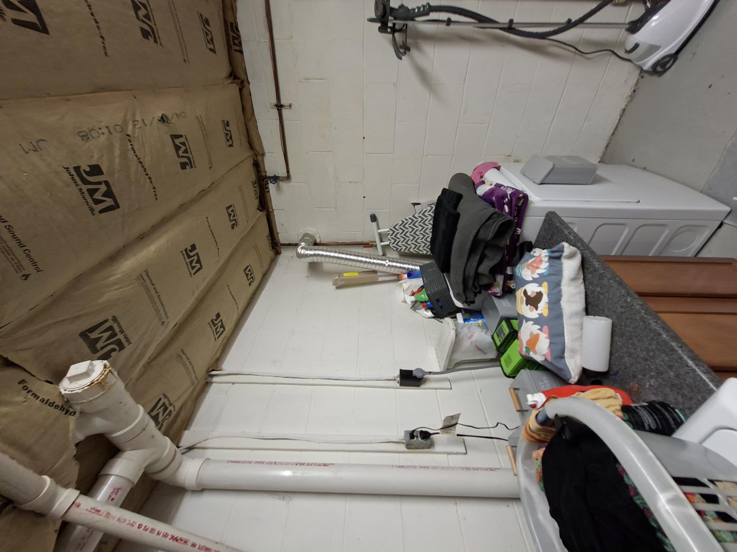 Install a new, 2 gang receptacle box and install a GFCI and receptacle on laundry circuit. Install doorbell transformer on laundry circuit receptacle box. Run a new hardwired doorbell wire for a Ring door bell. Install Ring door bell. Some drywall will have to be cut to run circuit.

Called out today to give solutions for hardwiring a Ring doorbell. There is an unfinished laundry room underneath the doorbell location where I would derive power for the new doorbell transformer. I would install a new 2 gang device box and install GFCI and receptacle where there is currently only a single receptacle. I would then install the hardwired transformer and run the new doorbell wire to the Ring doorbell. I would have to cut drywall underneath the doorbell location on the interior wall to be able to run the doorbell wire to the basement. 

Returned today to complete WPQ. Also wrote up solutions to replace main electrical panel.