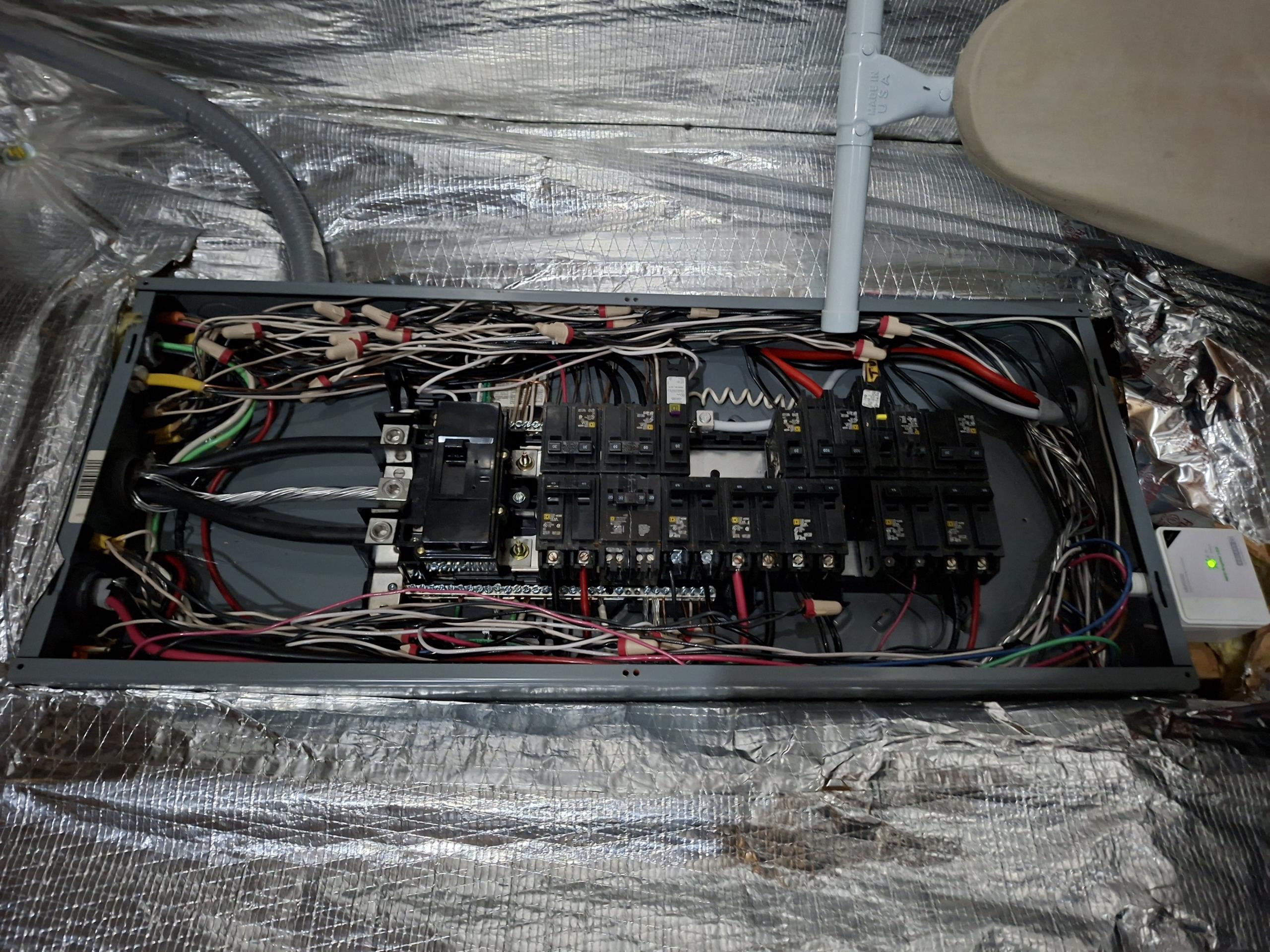 Run 20 amp dedicated circuit in basement and install quad receptacles for a server rack and automatic litter box. Circuit will have the proper arc-fault and ground-fault protection. 

Called out today to look at installing two receptacles for a server rack and an automatic litter box. Due to the location, I recommended installing quad receptacle at one location. I also saw a lack of GFCI protection and the washing machine and sump pump. Due to their locations near water, I recommended adding GFCI protection. Sump pump would be protected by an Alarm GFCI, which would alert the home owners of when the GFCI trips. Customer was also interested in a solution to install a customer supplied light in the kitchen. Customer agreed to run the dedicated circuit and install the quad receptacles. Circuit is protected by a 20 amp dual function breaker. 