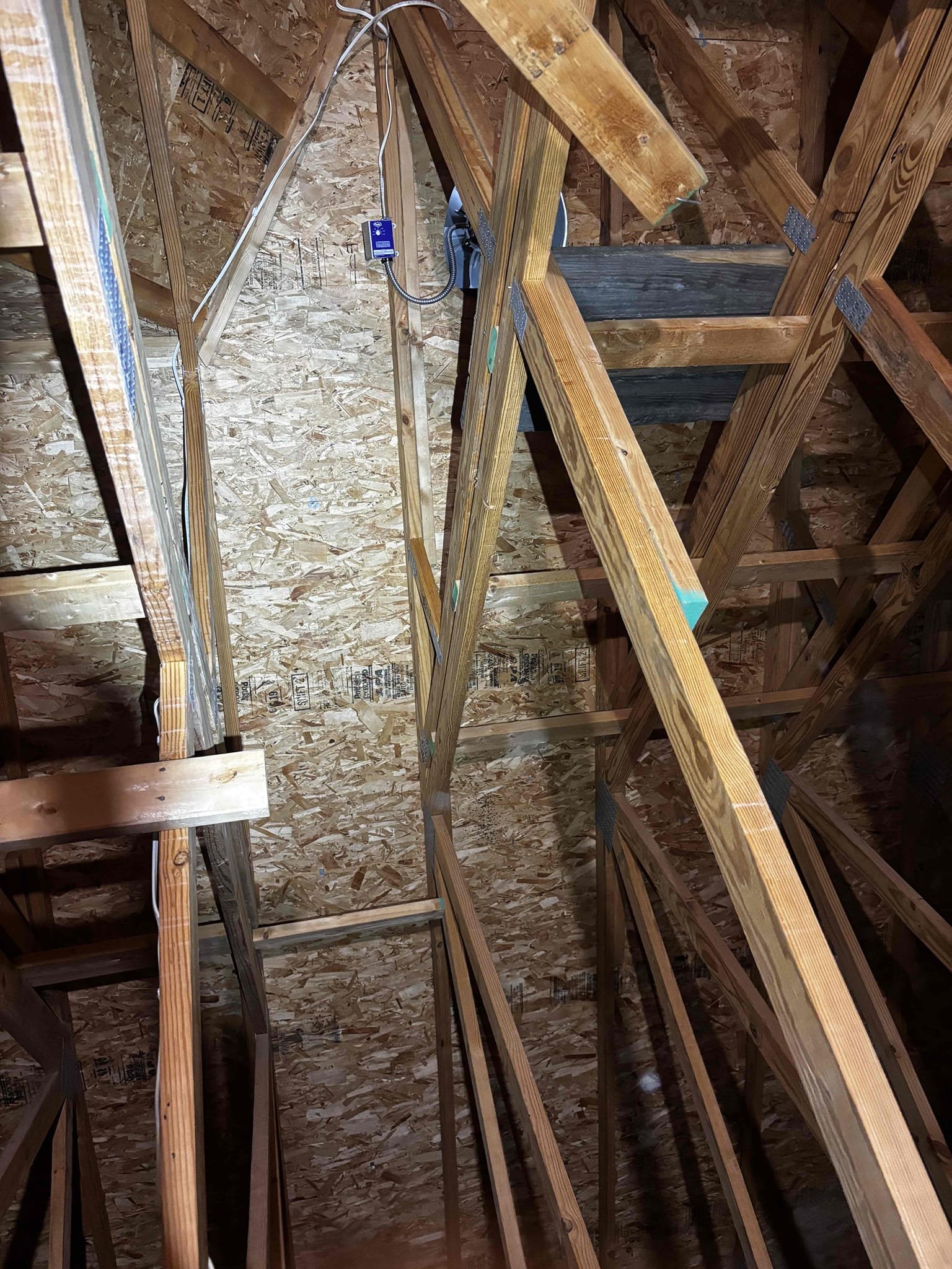 Today’s work included providing estimate to repair attic fan that is no longer working