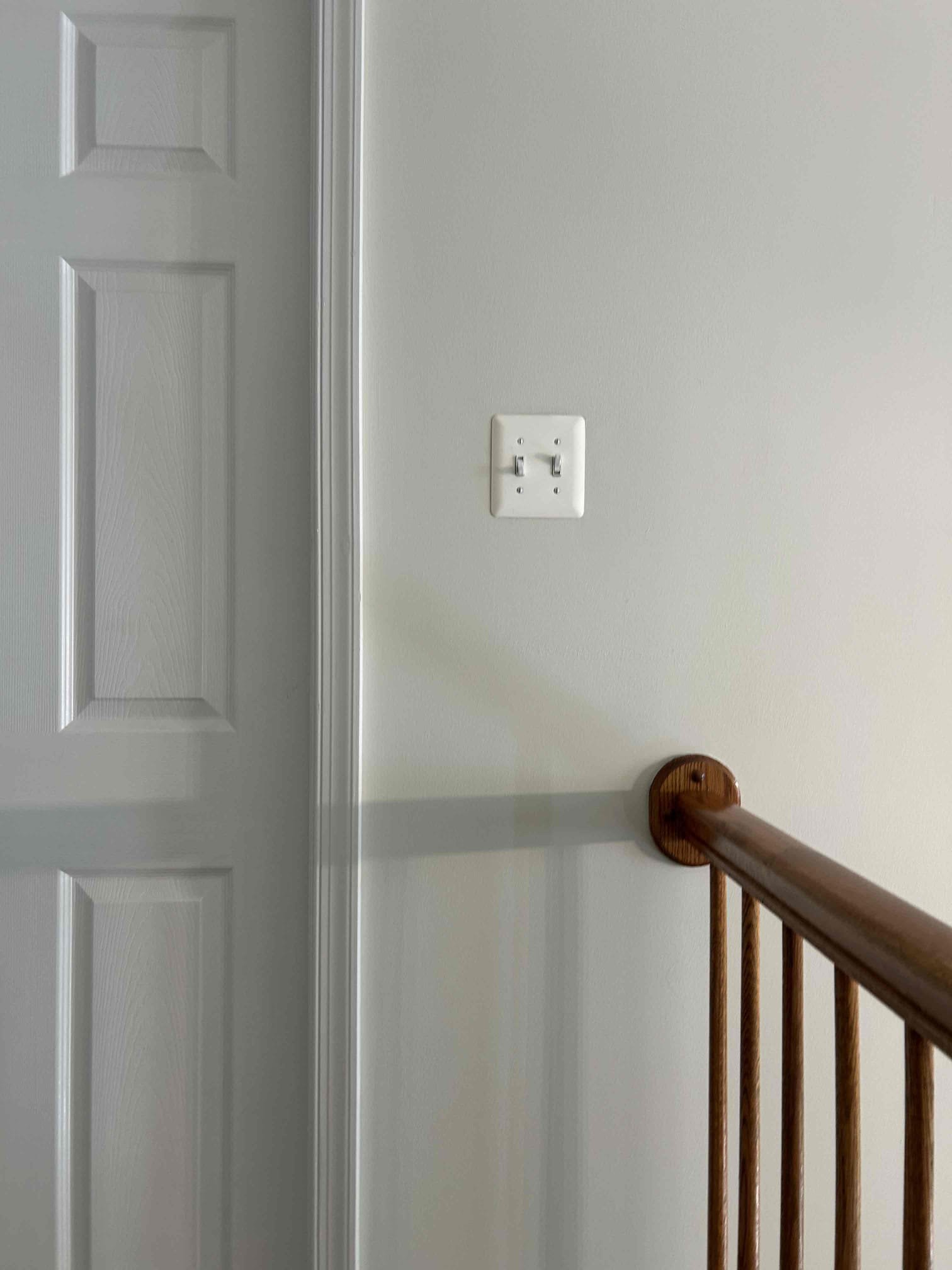 Replace broken three-way switch at the top of the stairs for the second floor hallway lights
Replace incandescent only dimmer for dining room chandelier with new LED dimmer
Replace broken receptacle in living room
Replace customer supplied light in basement laundry room