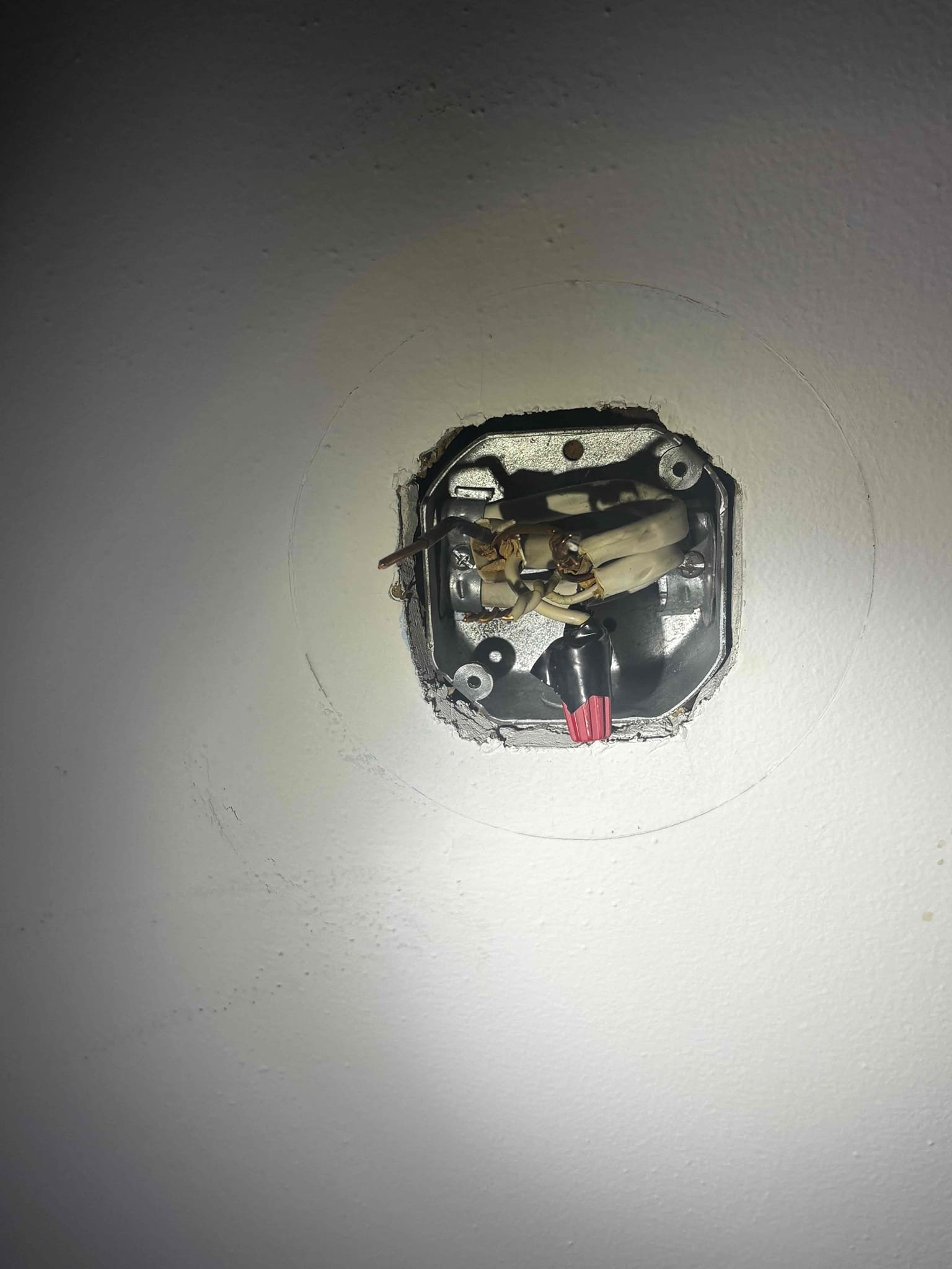 This estimate will include replacing two ceiling mounted light fixtures with new ceiling fans that customer has supplied. After taking down light fixture it was determined that current junction box that is in place is adequate for installing ceiling fans. Additionally customer will join our VIP care plan where in 6 months we will schedule a technician to perform a whole home electrical check to ensure that the entire electrical system is still performing at satisfactory and safe level. Due to the age of the home it is highly recommended that a routine maintenance is done on the electrical system.