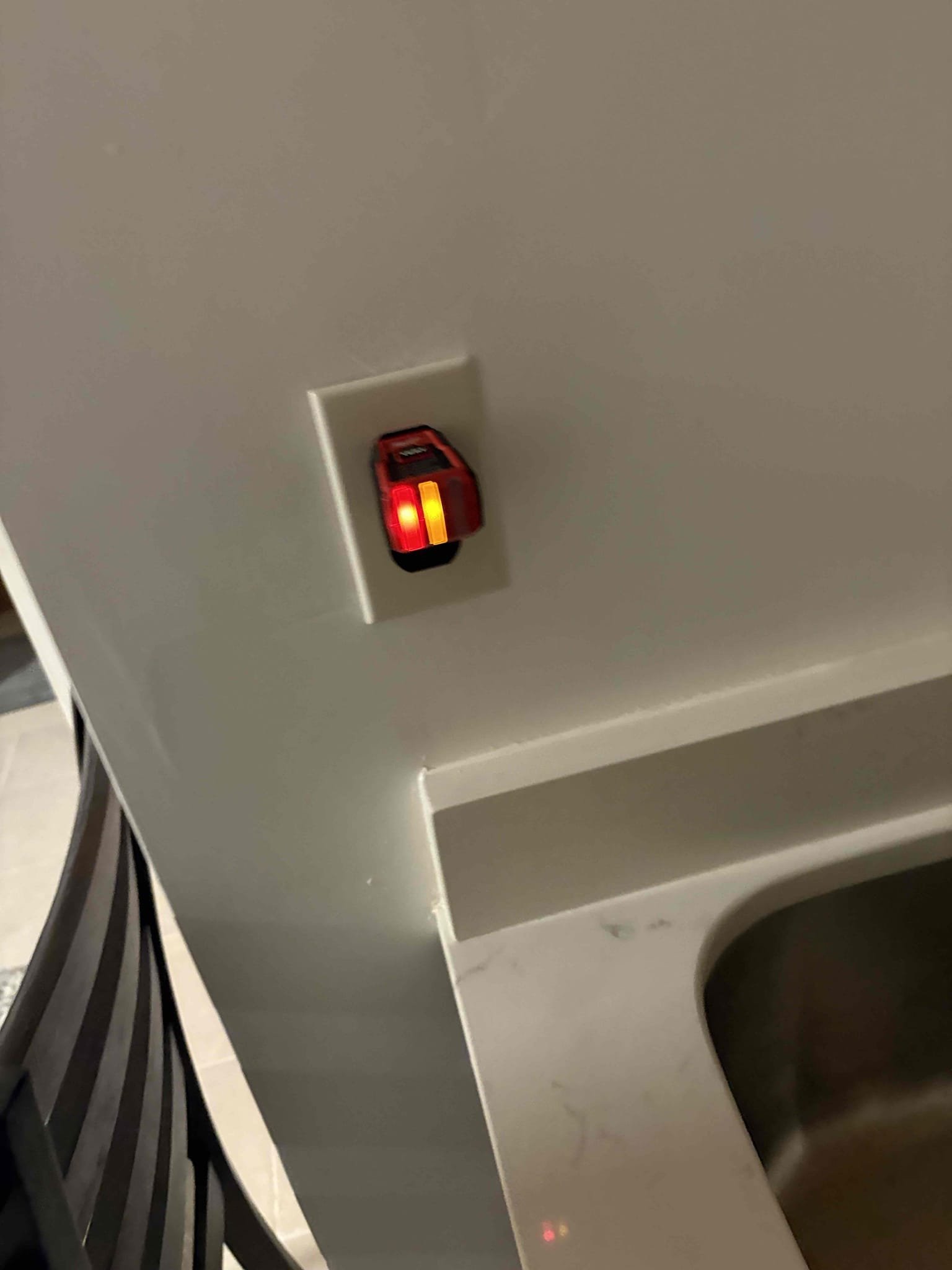 - Removal of 4 old outlets and replace with 4 new GFCI outlets to bring ground fault protection to areas that are code required, due to being within 6 feet of water
- Removal of 2 - 3 ways and installation of 2 casseta switches
- Removal of 1 decora dimmer with a new single pole switch to stop light flickering 