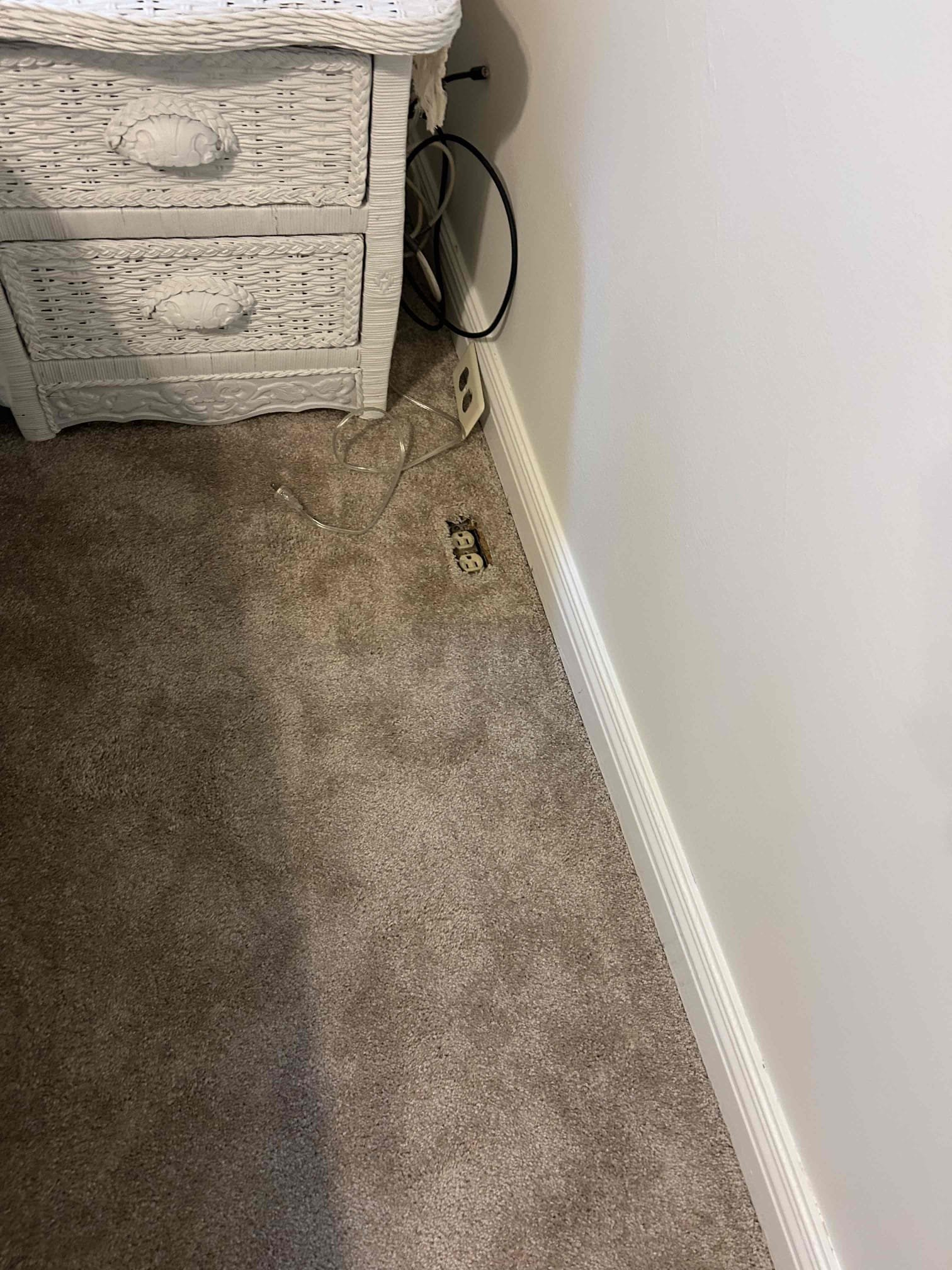 Replace all devices in home.
Install new GFCI devices in exterior and bathrooms so that they don’t interfere with each other and shut the Internet off.
Install customer supplied transformer for doorbell while on site
Replace sump pump receptacle with Audible GFCI
Replace GFCI circuit devices to avoid panel GFI from tripping when it rains (this includes installing GFCI’s in the exterior two receptacles as well as the bathroom receptacles).
Replace loose receptacles throughout home.
Install customer supplied transformer for doorbell and place of underpowered one.
Install new floor plug kit in living room