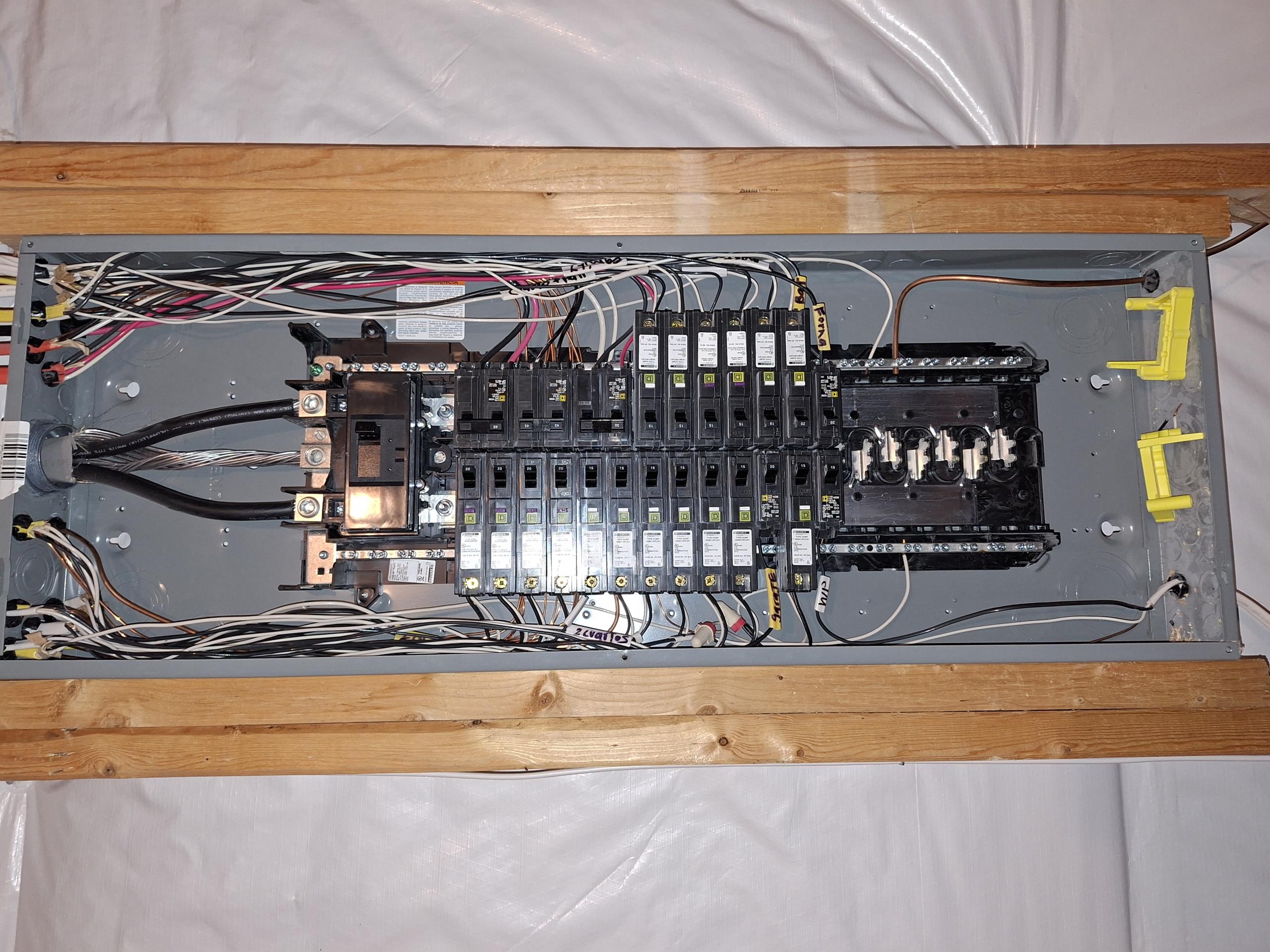 Called out today to investigate a smoke detector that was giving a low battery warning and chirping. When I arrived, customer showed me to the detector for the first floor by the kitchen. I first replaced the batteries with new ones and then checked the wiring harness for loose connections, but all connections were tight. Due to the current smoke detectors not being the 10-year sealed battery type, I recommended replacing all units within the home with said units. I wrote solutions to install customer and company supplied units. Units supplied by Haas and Sons come with a 5-year replacement warranty. I also saw a lack of surge protection in the main panel, and provided a solution to address that.