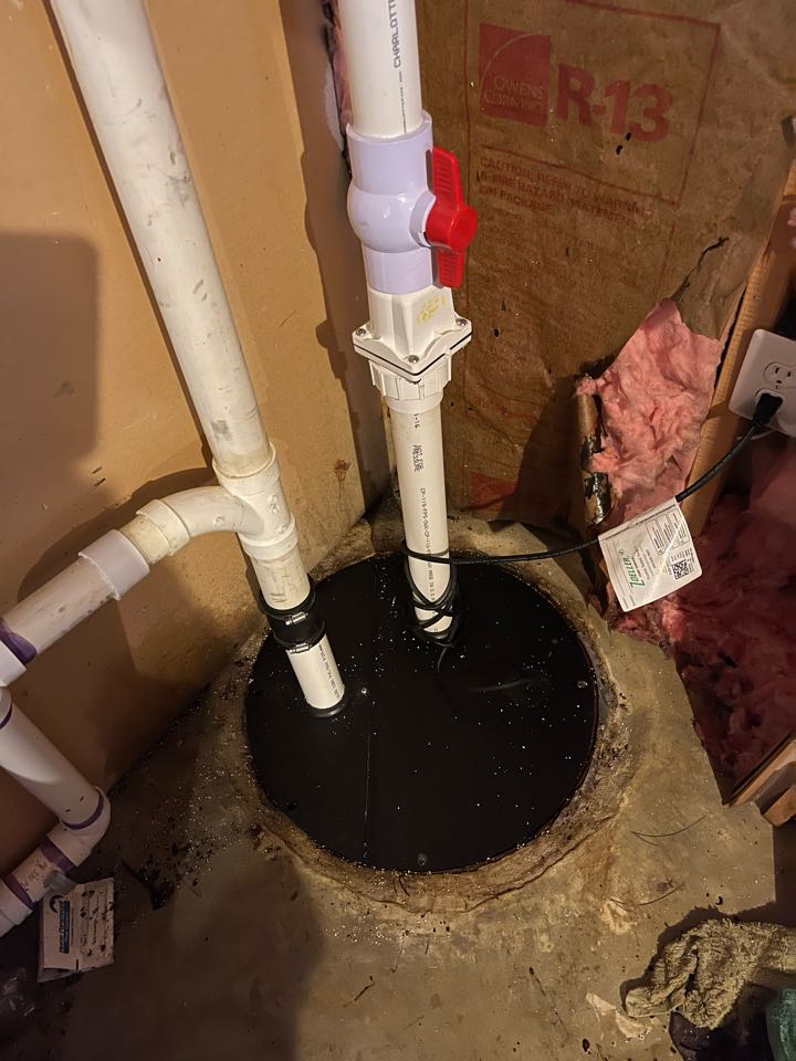 Installed new sewage ejector pump in Bel Alton, MD 