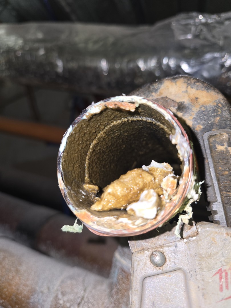 working on Shreveport water this is sure sings of bad water always damaged stuff need water filters and new water heaters