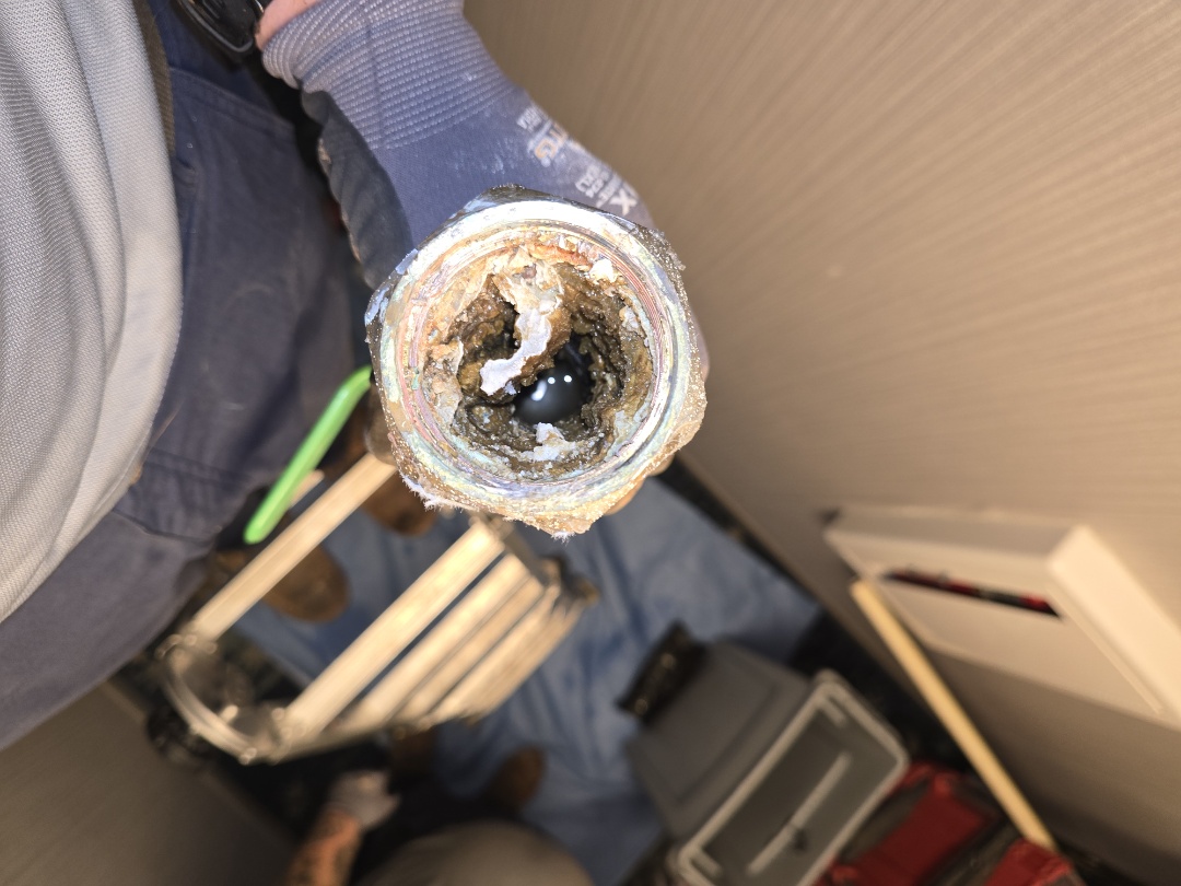working on Shreveport water this is sure sings of bad water always damaged stuff need water filters and new water heaters