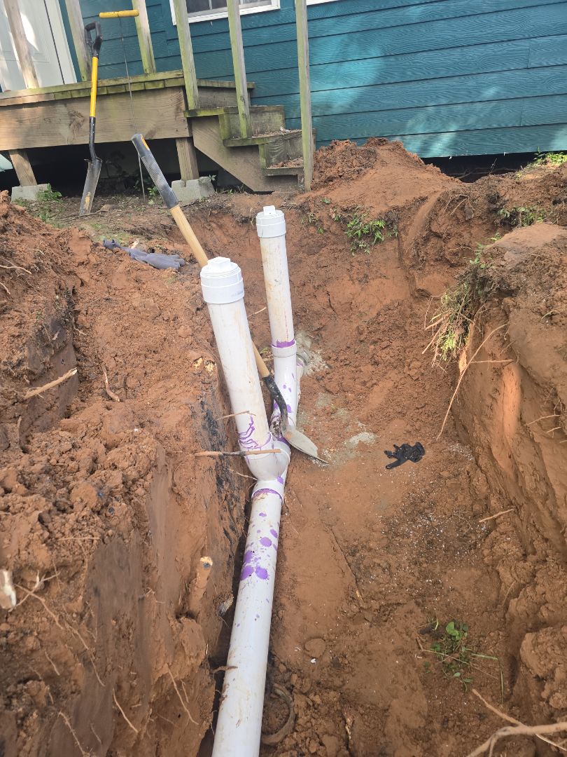 getting that sewer in 