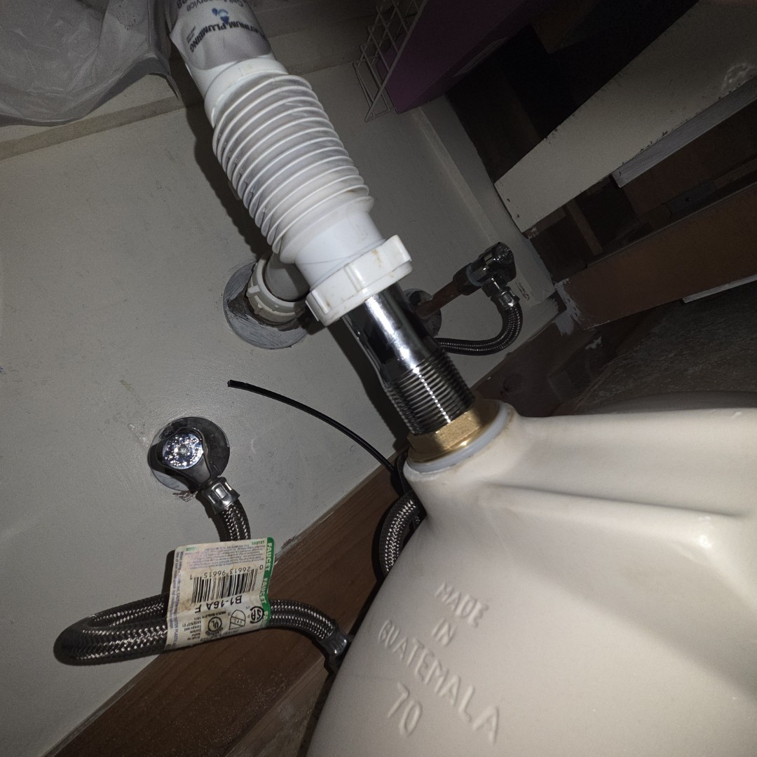 toilet flange, shower valves, pop-up drain