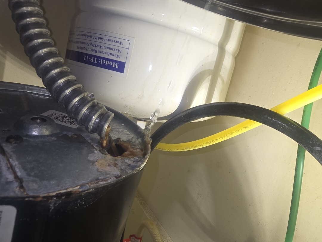 plumber needed 
water runinh through the power wires we fix that toooo