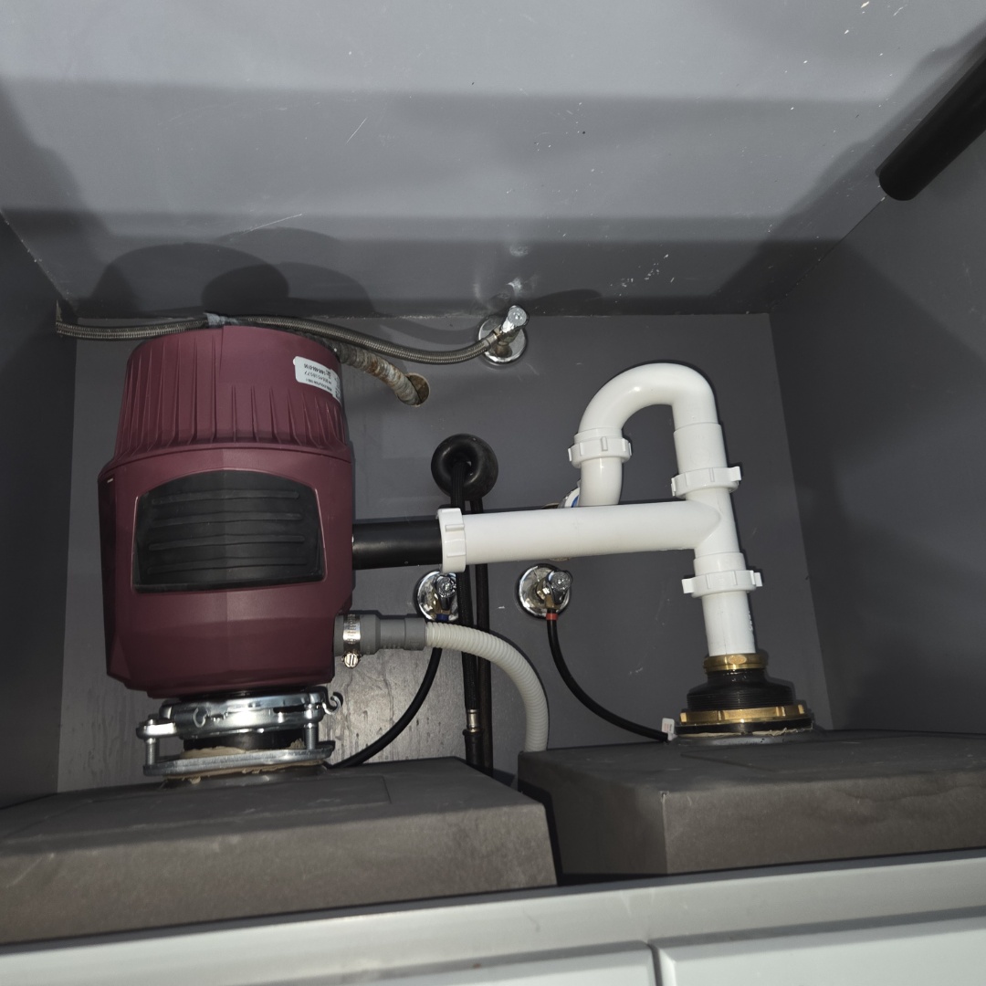 shower head garbage disposal water heater flush