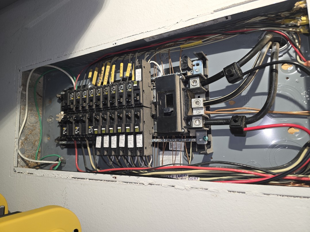 eletricion needed 

Breakers wall outlets bigger plugs window units generators search protection
 Cylinders, light switches, smoke, heat damage. We do it all