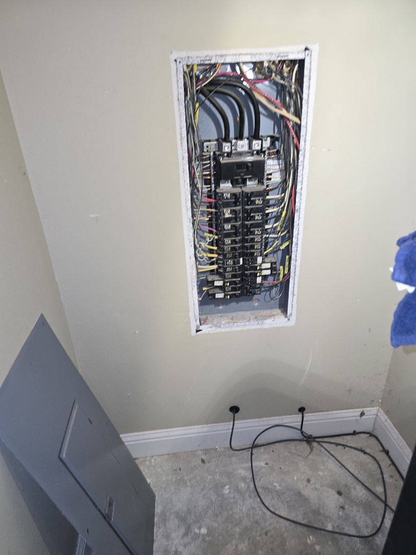 eletricion needed 
Breaker panels surge protection generators, ceiling fans lights, light switches G. F I c yeah, everything electric, we do that