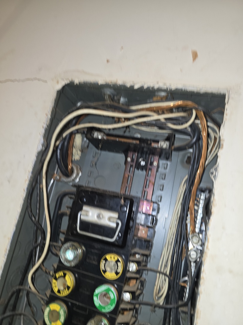 eletricion needed 
breakers fuse fuse box light switch lights cylind, fans meters, utility service power Poles generators, Generac grounding arc fault GF. I ground fault, anything electrical we do at all. Give us a call