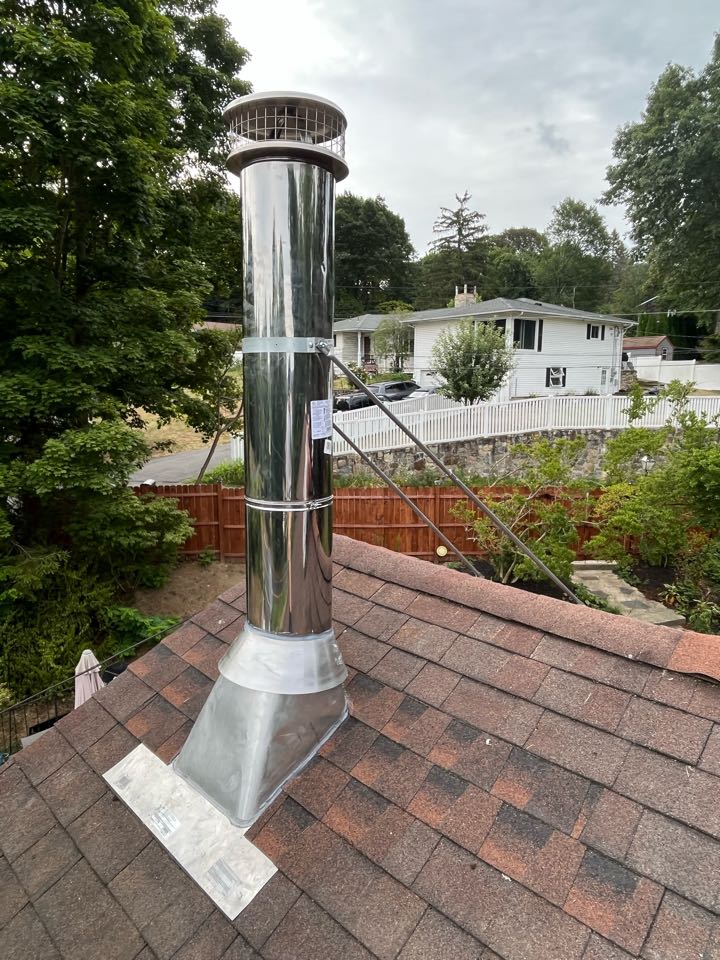 Woodstove and All Fuel Chimney Install 