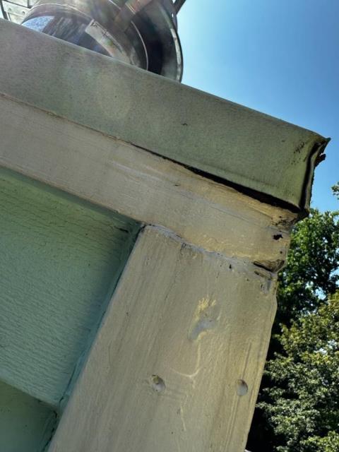 Chase chimney was leaking into basement.  Replaced with a new stainless steel chase cover 