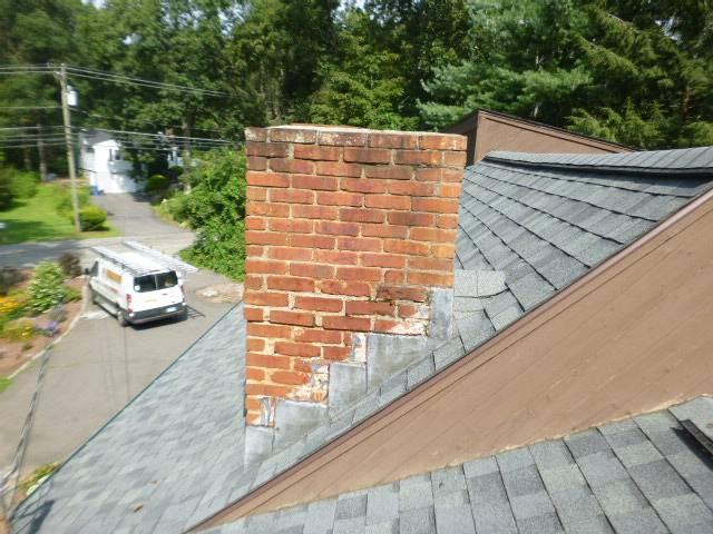 Short chimney rebuilt and a new liner to safely vent woodstove 