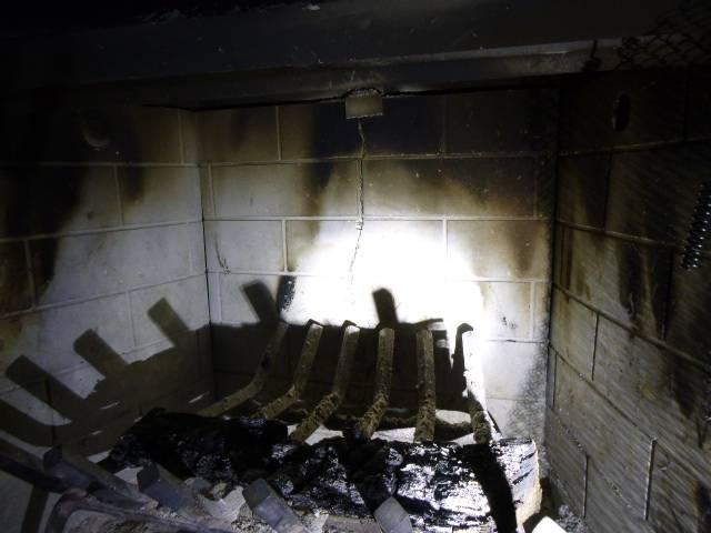 Our Greenwich CT customer had a prefabricated fireplace inside a wooden chase.   The fireplace had cracked Refractory Panels. Once they become cracked or broken, heat can bypass beyond the panels and overheat portions of the Metal Fireplace. We replaced all four refractory panels with new panels.
