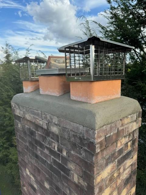 In Newington, CT, installed a new crown with proper drip edge, caps, and water repellant.