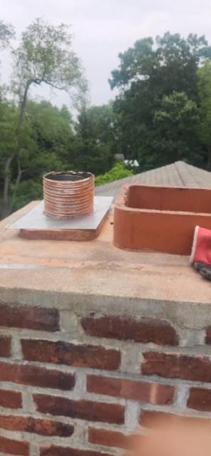 Installed a new stainless steel heating liner today, in Guilford, CT, to stop moisture damage and restore safe exhaust flow. All work done in-house with lifetime-warrantied parts.