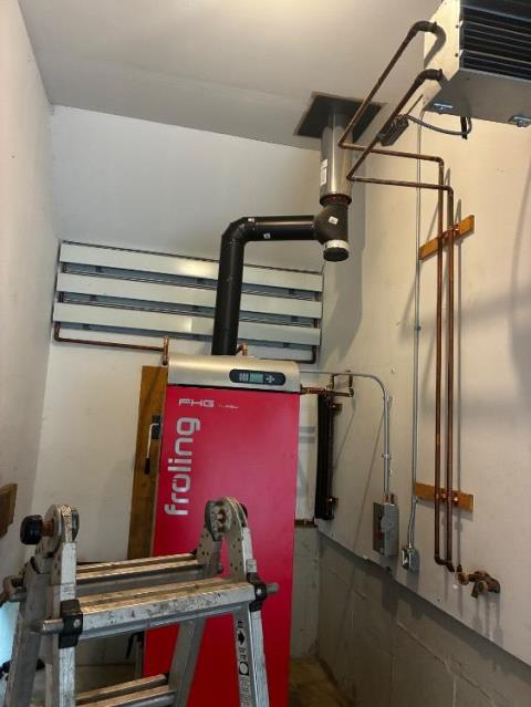 In Ellington CT, Upon Arrival We Found All Wood Furnace Connector Pipes Need Replacement. All Work is Done By Safeside Chimney and Not Sub Contracted Out So Pride is Taken And All Area's Are To Remain Clean as We Haul Away All Debris.