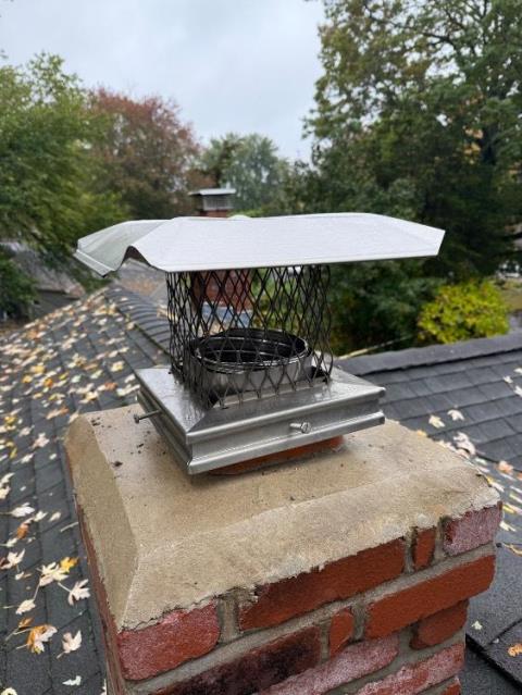 Severerly deteriorate flue tiles in Wallingford ct bypassed with an installation of a new UL Listed stainless steel 2-ply smoothwall chimney liner system properly sized to vent the appliance.  Lifetime warranty.