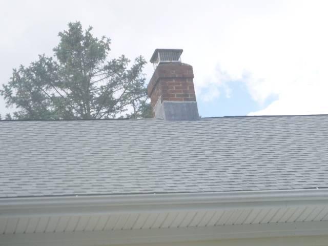 In Unionville, CT, We rebuilt the chimney from the roof up due to active leaks and structural damage caused by prolonged water intrusion. New brick, flashing, and a proper crown were installed to stop leaking and restore full integrity.