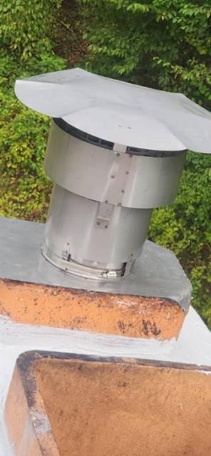 We installed a stainless steel chimney liner system in Colchester, CT, to address interior flue deterioration caused by condensation. The new liner safely redirected all combustion by-products and protected the chimney from further damage. We installed a stainless steel chimney liner system in Colchester, CT, to address interior flue deterioration caused by condensation. The new liner safely redirected all combustion by-products and protected the chimney from further damage.