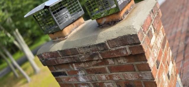 In Amston, CT, we installed three stainless steel liners for safe exhaust venting and replaced two damaged cement crowns to prevent water intrusion.