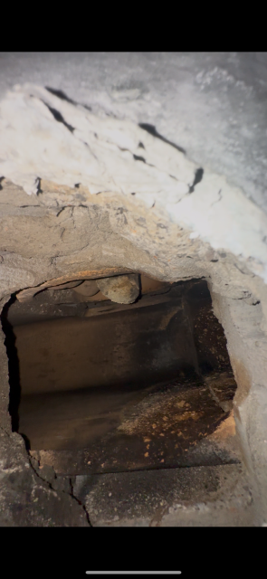 In Cheshire, CT, we installed a stainless steel chimney liner system to address interior flue damage caused by condensation. A new stainless steel cap was also installed to prevent future moisture intrusion.