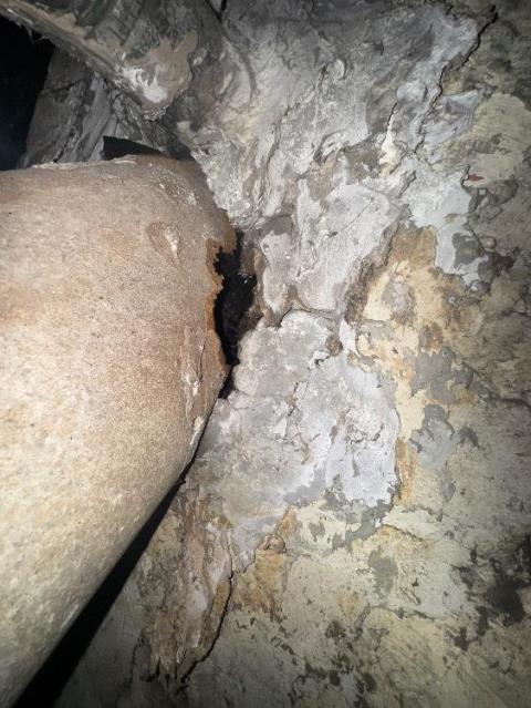 Installation of a chimney liner in New Haven Ct – we provided an estimate to rebuild the top brick masonry in future.