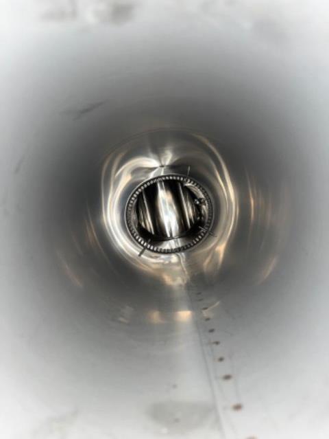 West haven ct liner installation to vent high efficiency oil burner , exhaust was cooling down too quickly creating condensation and acid damage to system.