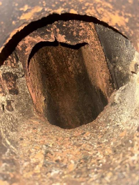 In Madison CT We installed a properly sized UL-listed stainless steel chimney liner system. We added a custom stainless cap and applied a flexible crown coating to protect against water intrusion.