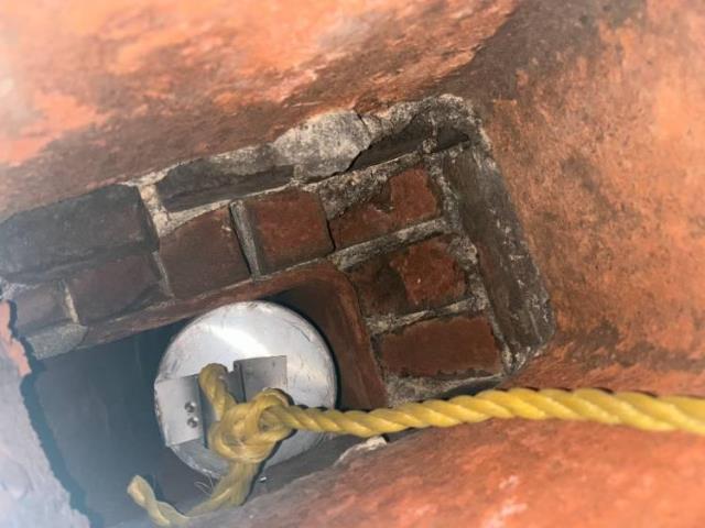 New Britain Ct Chimney liner installation process.