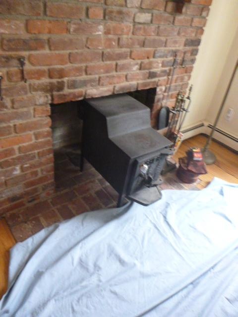 In Southbury CT we swept the wood stove flue clean and clear of all debris. Yearly cleanings are essential for safety and performance of the appliance.