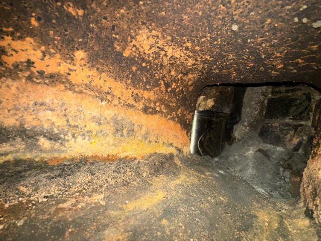 In Tolland CT We installed a properly sized UL-listed 316L smoothwall stainless steel chimney liner system. We secured all components and completed the warranted workmanship.