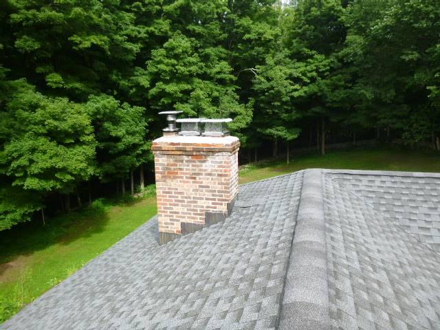Routine woodstove cleaning - chimneys are capped and lined and in good condtion.