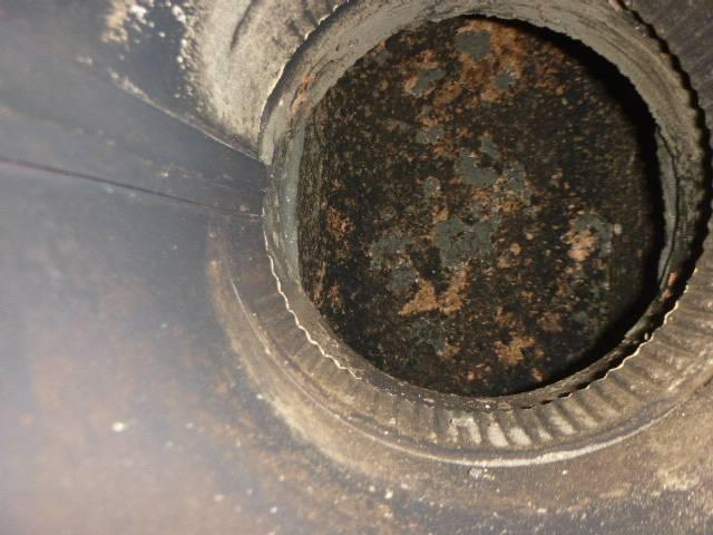 We installed a stainless steel chimney liner in Vernon Ct  to correct unsafe boiler venting and contain acidic exhaust moisture that caused deterioration in masonry , and rusting In connector pipe.