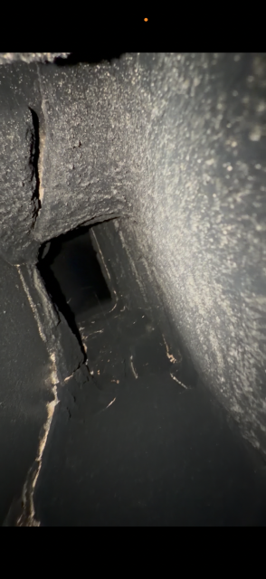 We’re replacing a condensation-damaged flue in Ellington Ct , with a UL-listed stainless steel liner, restoring safe venting, preventing further deterioration, and protecting the chimney from future moisture damage and carbon monoxide hazards.