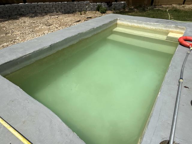 Making lots progress on our green to clean in Rockwall! This pool after turning green with the previous company is making a quick turn around!